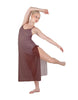 Solid Chiffon Long Panel Dress