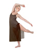 Solid Chiffon Long Panel Dress