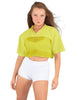 Lycra and Sport Mesh Squad Goal Yoke Tee