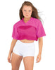 Lycra and Sport Mesh Squad Goal Yoke Tee