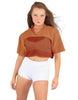 Lycra and Sport Mesh Squad Goal Yoke Tee