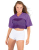 Lycra and Sport Mesh Squad Goal Yoke Tee