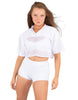Lycra and Sport Mesh Squad Goal Yoke Tee