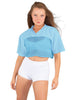 Lycra and Sport Mesh Squad Goal Yoke Tee