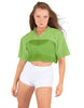 Lycra and Sport Mesh Squad Goal Yoke Tee