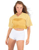 Lycra and Sport Mesh Squad Goal Yoke Tee