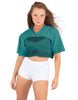 Lycra and Sport Mesh Squad Goal Yoke Tee