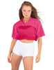 Lycra and Sport Mesh Squad Goal Yoke Tee