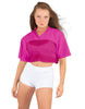 Lycra and Sport Mesh Squad Goal Yoke Tee