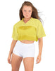 Lycra and Sport Mesh Squad Goal Yoke Tee