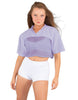 Lycra and Sport Mesh Squad Goal Yoke Tee