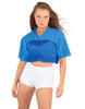 Lycra and Sport Mesh Squad Goal Yoke Tee