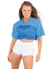Lycra and Sport Mesh Squad Goal Yoke Tee