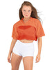 Lycra and Sport Mesh Squad Goal Yoke Tee