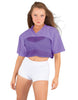 Lycra and Sport Mesh Squad Goal Yoke Tee