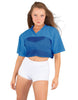 Lycra and Sport Mesh Squad Goal Yoke Tee