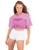 Lycra and Sport Mesh Squad Goal Yoke Tee