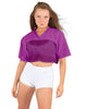 Lycra and Sport Mesh Squad Goal Yoke Tee