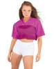 Lycra and Sport Mesh Squad Goal Yoke Tee