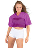 Lycra and Sport Mesh Squad Goal Yoke Tee