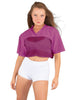 Lycra and Sport Mesh Squad Goal Yoke Tee