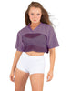 Lycra and Sport Mesh Squad Goal Yoke Tee