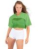 Lycra and Sport Mesh Squad Goal Yoke Tee
