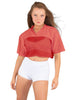 Lycra and Sport Mesh Squad Goal Yoke Tee