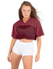 Lycra and Sport Mesh Squad Goal Yoke Tee