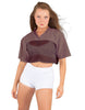 Lycra and Sport Mesh Squad Goal Yoke Tee