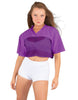 Lycra and Sport Mesh Squad Goal Yoke Tee
