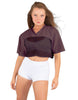 Lycra and Sport Mesh Squad Goal Yoke Tee