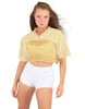 Lycra and Sport Mesh Squad Goal Yoke Tee