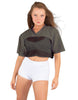 Lycra and Sport Mesh Squad Goal Yoke Tee