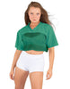 Lycra and Sport Mesh Squad Goal Yoke Tee