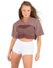 Lycra and Sport Mesh Squad Goal Yoke Tee