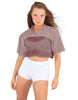 Lycra and Sport Mesh Squad Goal Yoke Tee