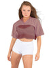 Lycra and Sport Mesh Squad Goal Yoke Tee
