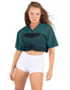 Lycra and Sport Mesh Squad Goal Yoke Tee
