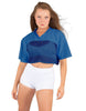 Lycra and Sport Mesh Squad Goal Yoke Tee