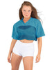 Lycra and Sport Mesh Squad Goal Yoke Tee