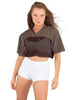 Lycra and Sport Mesh Squad Goal Yoke Tee