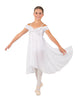 Solid Sequin Lace and Chiffon Propriety Dress