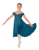 Solid Sequin Lace and Chiffon Propriety Dress