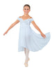 Solid Sequin Lace and Chiffon Propriety Dress