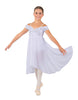 Solid Sequin Lace and Chiffon Propriety Dress