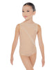Solid Lycra Sleeveless Spectral Leotard Nude Mesh