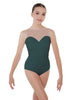 Solid Lycra Mesh Sweetheart Leotard