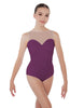 Solid Lycra Mesh Sweetheart Leotard