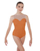 Solid Lycra Mesh Sweetheart Leotard